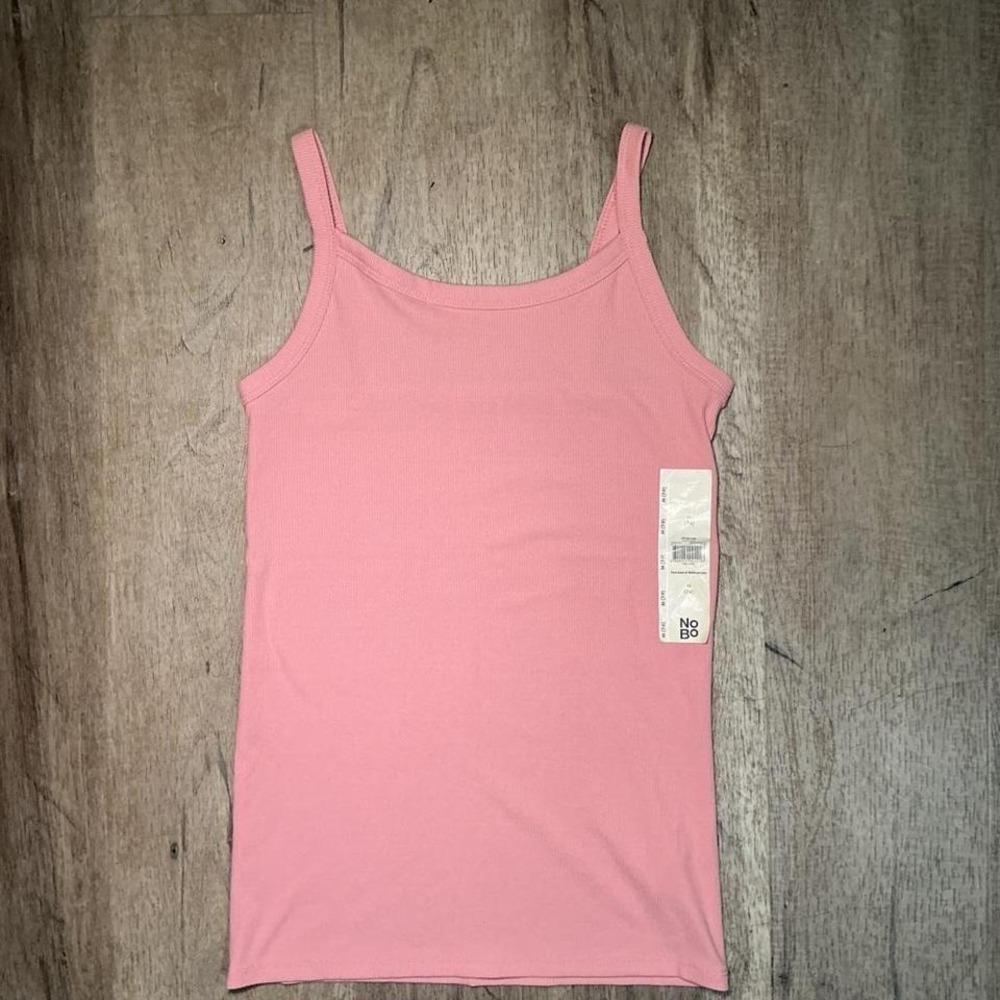 Zara Pink Tank Top Ribbed Sleeveless Size S NWT Casual Summer Going Out